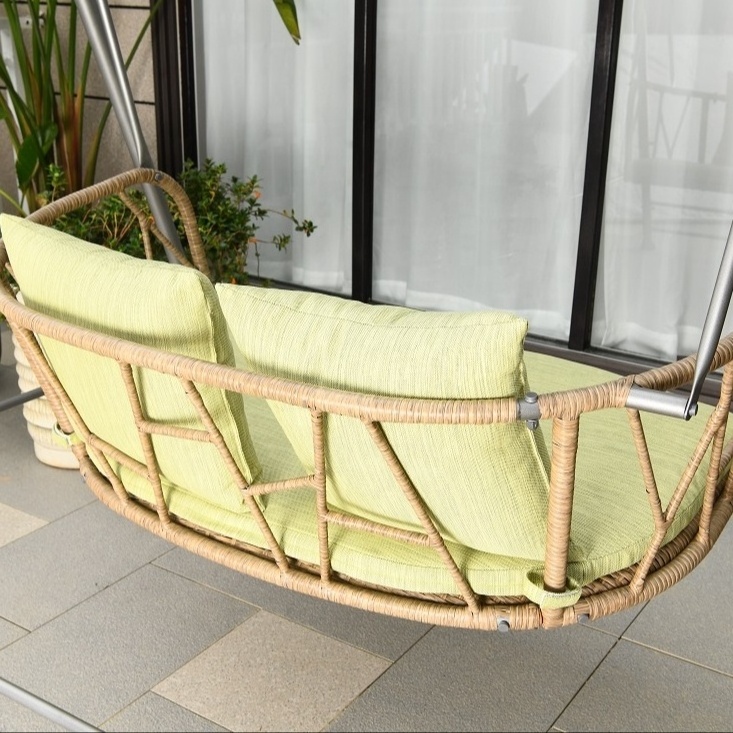 Modern And Elegant Hammock Basket Frame Hanging Outdoor Swing Rattan Hammock Chair on The Block