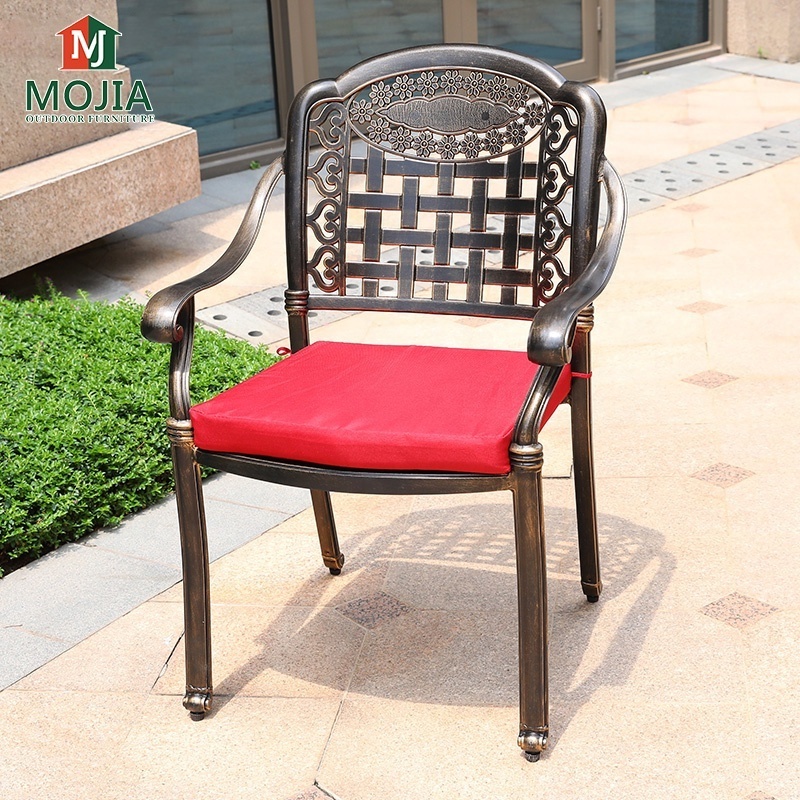 Outdoor Furniture Cast Aluminum Patio Chairs Cast Iron Patio Furniture Leisure  Chair Cafe Bistro Chairs Garden Furniture Sets