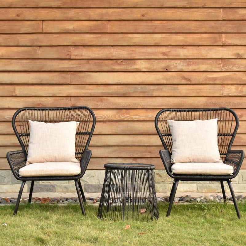 New Design Modern Patio Outdoor Rope Furniture for Garden Sofa Set Living Room Furniture Customized Wicker Rattan Chair