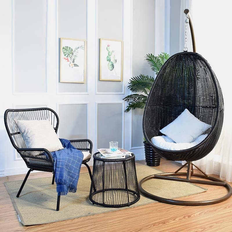 New Design Modern Patio Outdoor Rope Furniture for Garden Sofa Set Living Room Furniture Customized Wicker Rattan Chair