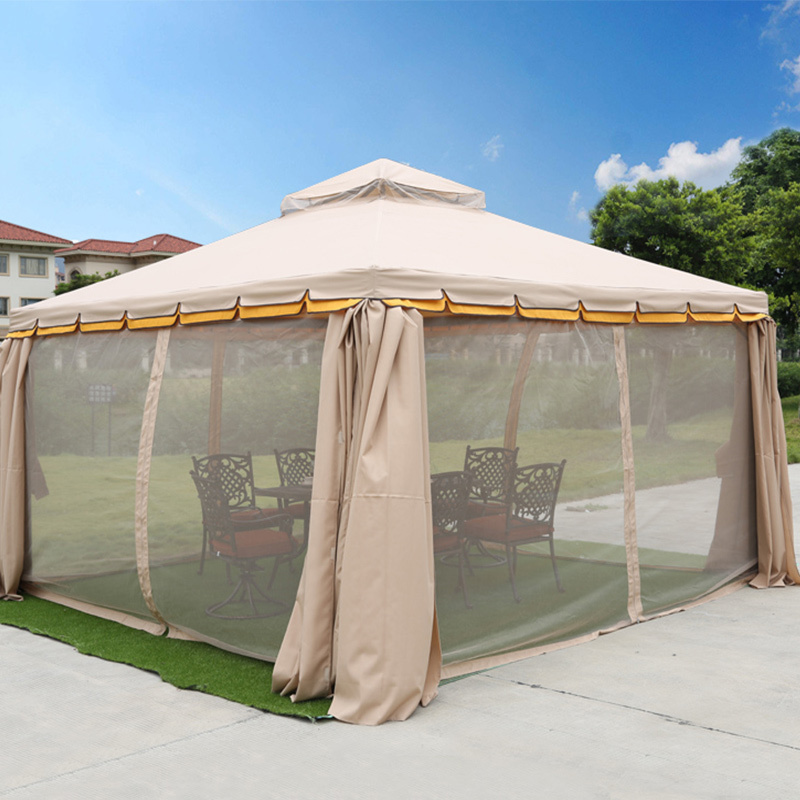 Outdoor sets garden gazebo 4x4 Metal Pavilions 3x3 With Mosquito Net outdoor pavilion pergola gazebos tent