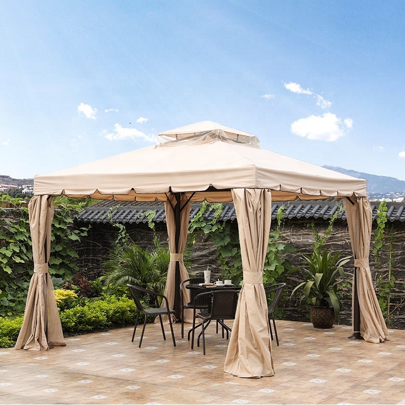 Outdoor Furniture Wholesale Canvas Tents waterproof Pavilion tent gazebo aluminium pergola