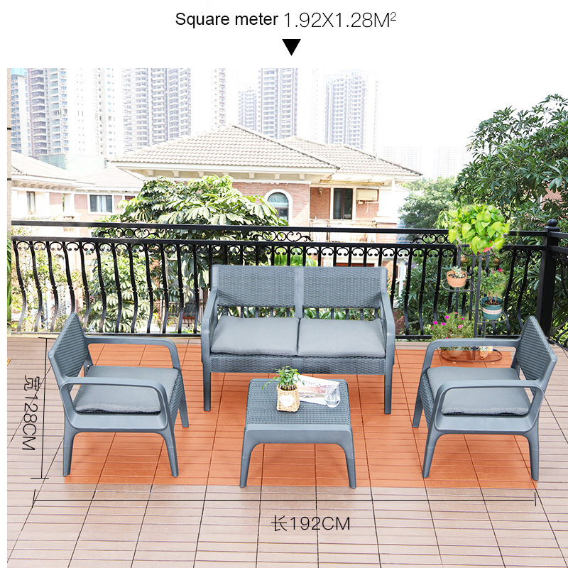 garden sofa set leisure  outdoor indoor Sofa Set 1 2 3 Seater PE Rattan Garden furniture chair couch set for garden chairs