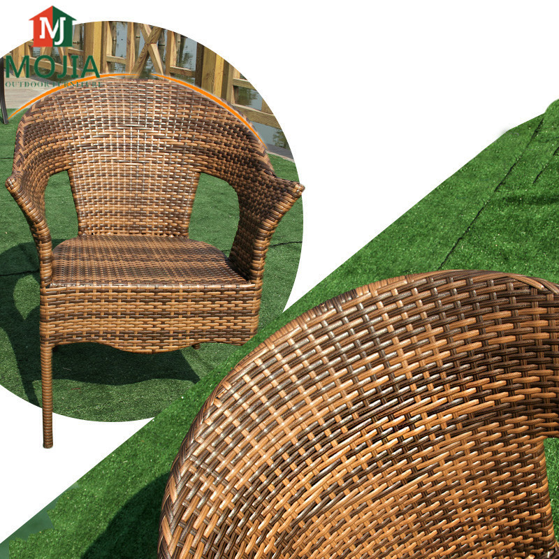 Garden Set Cafe Wicker Rattan Chair Outdoor Furniture Comfortable Patio Chair Leisure Bistro Table Balcony Table & Chair