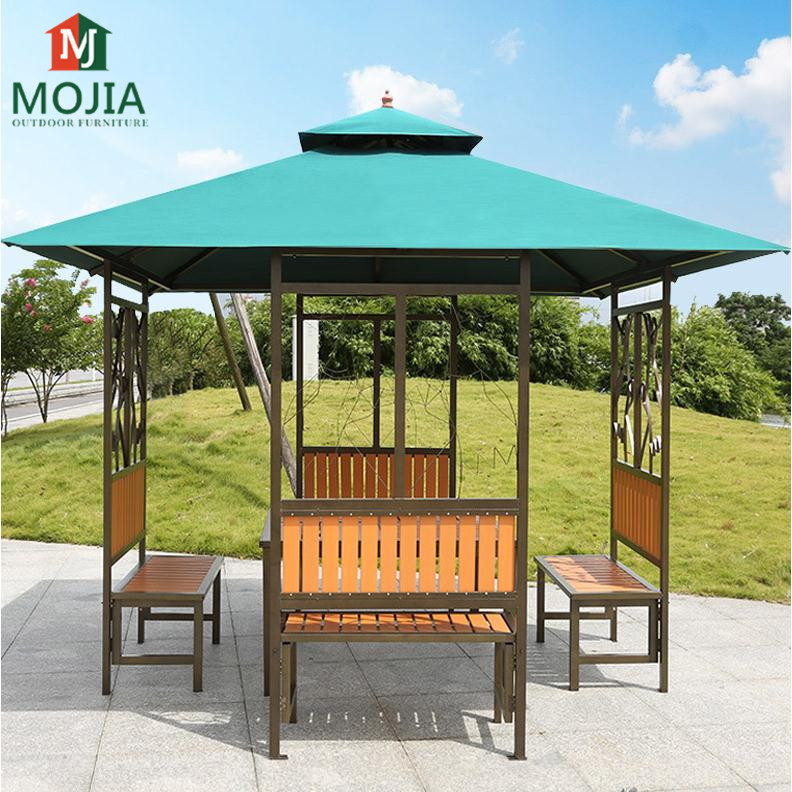 Garden Furniture  pavilion 3*3m Iron Patio Outdoor Leisure Canvas Backyard Strong Gazebo