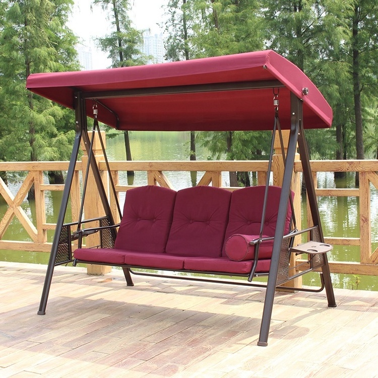 3 seat adult furniture canopy hanging outdoor garden patio hammock chair swings bed for sale