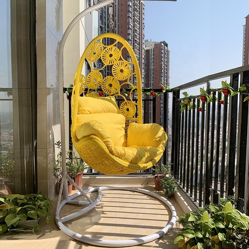 Patio Furniture Living Room Hanging Chair Outdoor Swing Lazy Hammock Rattan Double Seat Swing Chair Indoor