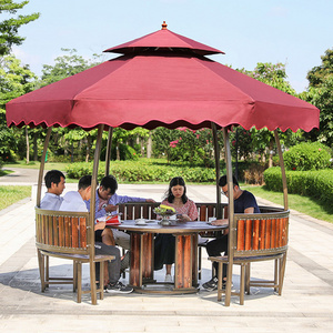 gazebos wood garden aluminum Furniture outdoor gazebos pavilions for sale octagon garden gazebo with seating outside pavilions