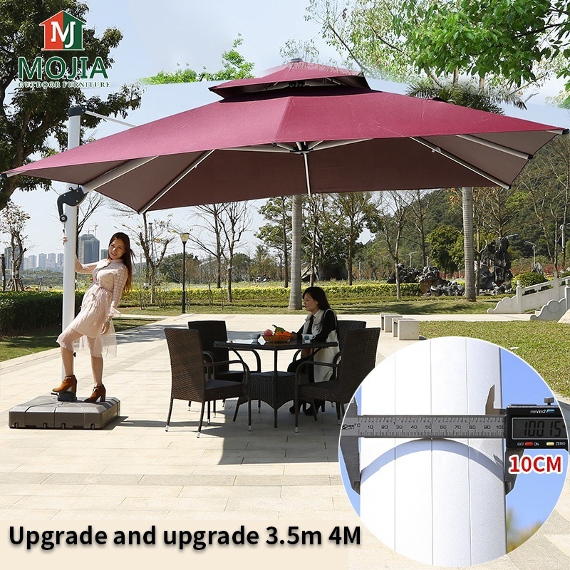 Outdoor Furniture Large Umbrella Outdoor sombrillas terraza Roman Umbrella Patio Cantilever Aluminum Umbrella For Beach