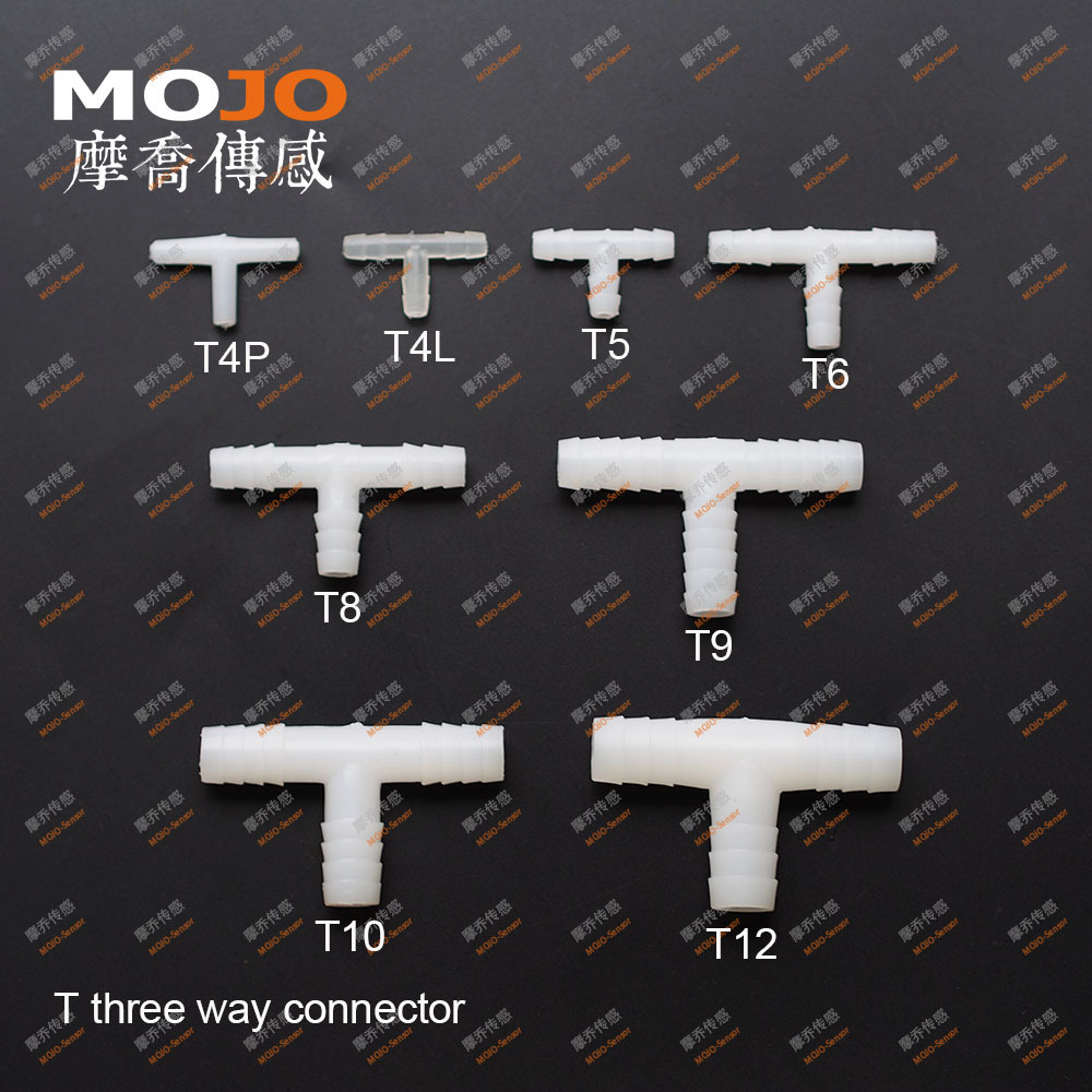 MJ-T10 Tee type three way Barbed type ID 10MM PE plastic water pipe fitting hose connector