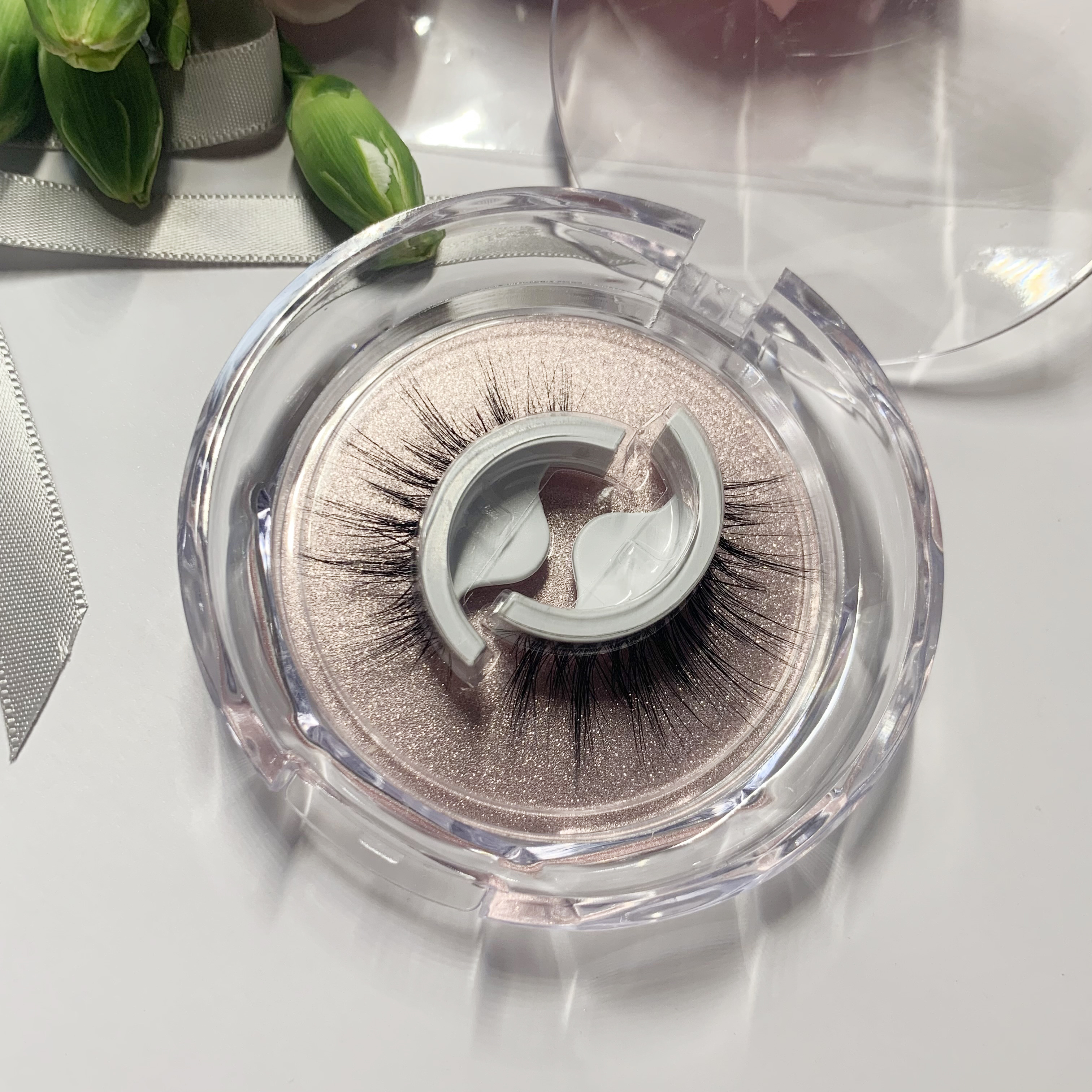 MJMOJO 3d Natural Wispy Reusable Lashes Wholesale Self-Adhesive Eyelashes No Glue No Eyeliner Self Adhesive Eyelashes