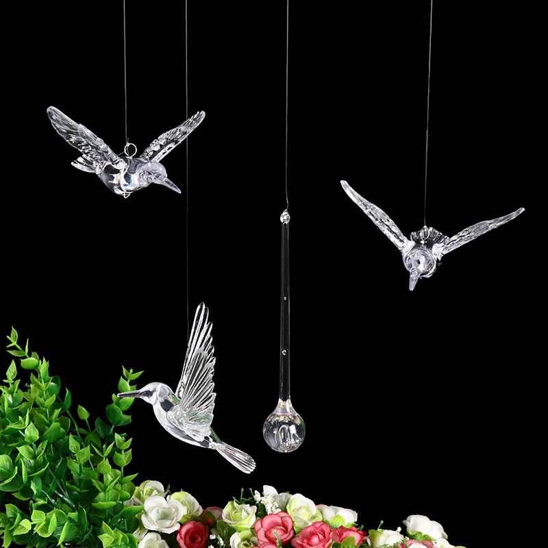 Popular HIgh Quality Different Size Acrylic Bird Hanging Bird Party Bouquet Ceiling Decoration