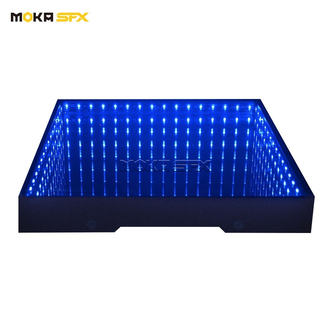 Disco night club wedding 500kg 10mm tough glass magnetic 3D infinity LED effect dance floor