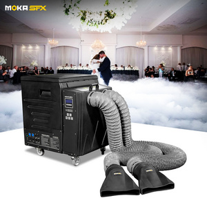 MOKA SFX High Capacity Dry Ice Machine 6000w DMX512 Low Smoke Machine Dry Ice Fog Machine For Stage Performances Wedding