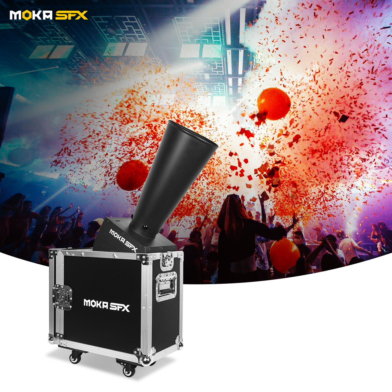 MOKA SFX NEW! dmx co2 mini confetti cannon machine for wedding party stage event