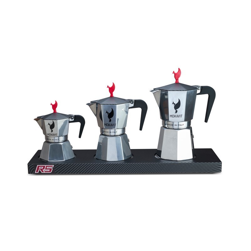 Set RS Coffee Moka Pot Aluminum Espresso Coffee Maker Plastic Handle 3 -6- 9 Cups Heat Resistant Tools Accessories  and Try