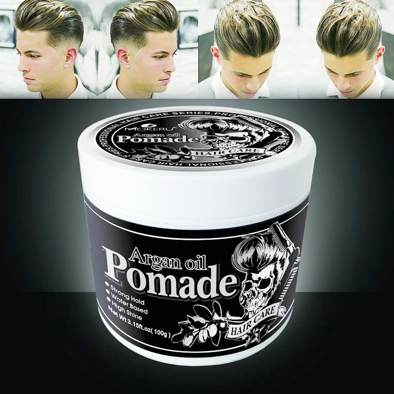 Customize Wholesale MOKERU Strong Hold Hair Gel Wax For Men Long lasting Hair Balsam Oil Wax For Hair Styling Edge Control