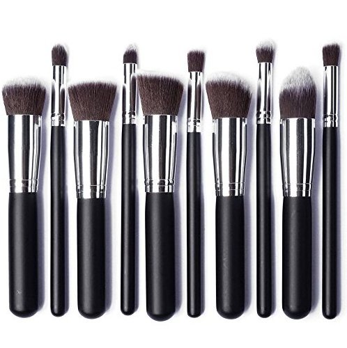 Private label 10pcs kabuki makeup brush set cheap price makeup brush