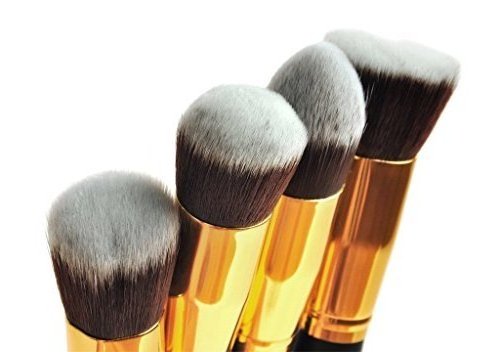 Private label 10pcs kabuki makeup brush set cheap price makeup brush