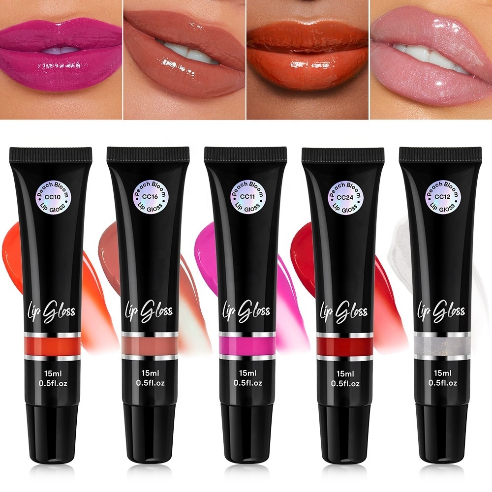 Private Label Soft Squeeze Lip Gloss Tube Makeup Lip Gloss Wholesale Glossy Lipgloss Vendor