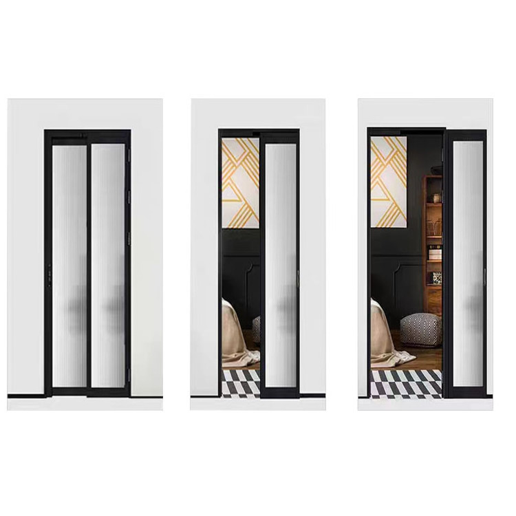 Aluminum Sliding And Swing Door With Tempered Glass Waterproof PD Door Made in China