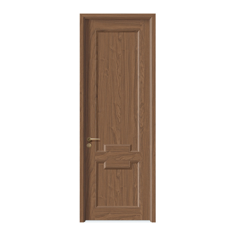 Eco-friendly Paint-Free Wooden Doors Scratch Resistant Melamine Veneer Internal Doors For House