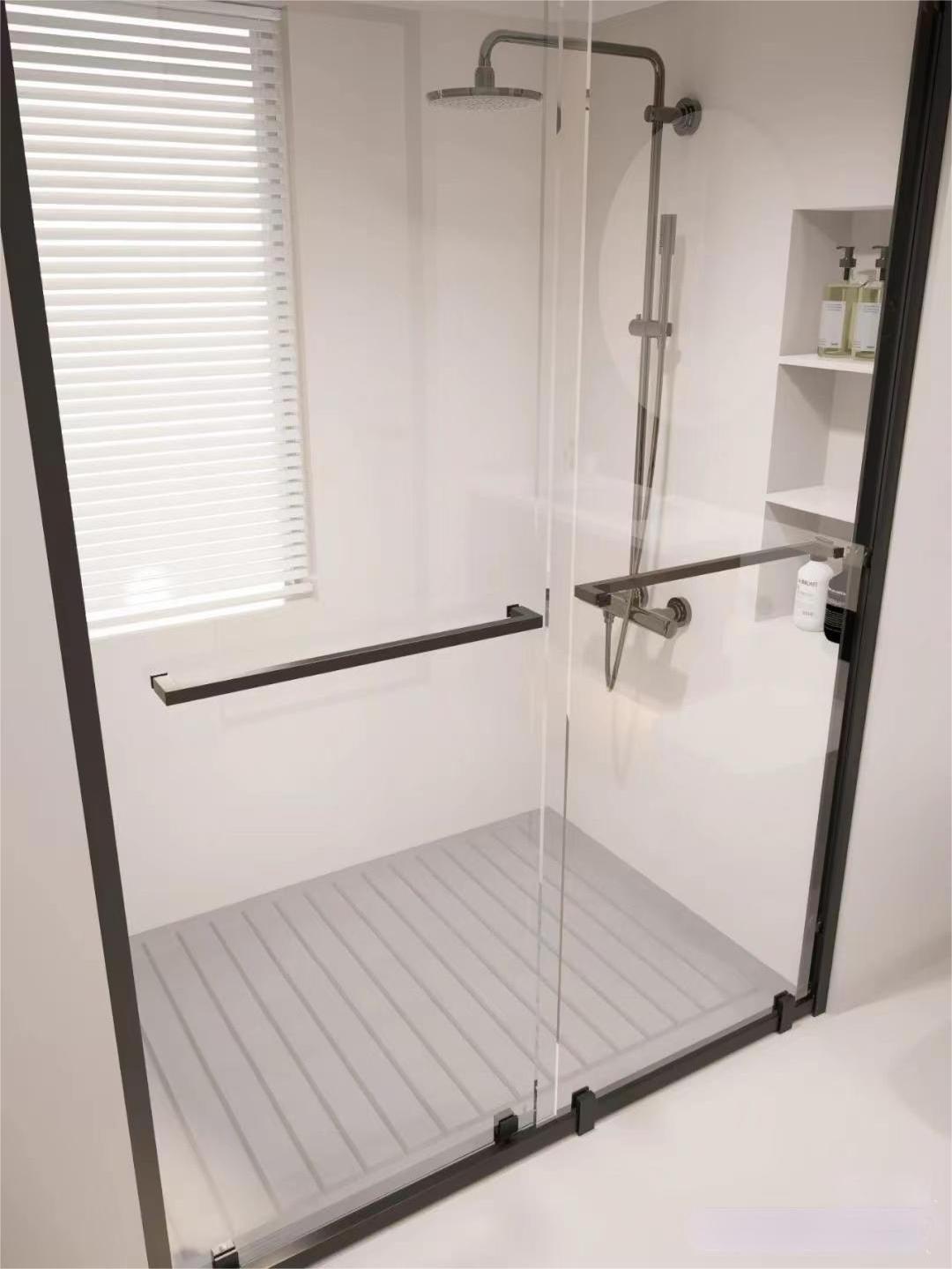 Factory Direct Sale   Sliding Glass Door For Bathroom Tempered Glass Shower Cabin Bathroom Glass Shower