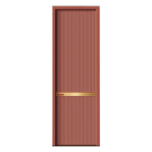 Factory Price Fancy Red Painted Wooden Solid Door interior Doors For houses