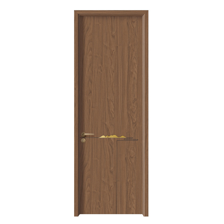 Eco-friendly Paint-Free Wooden Doors Scratch Resistant Melamine Veneer Internal Doors For House