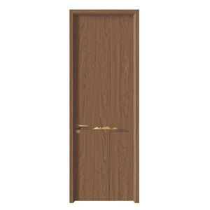 Eco-friendly Paint-Free Wooden Doors Scratch Resistant Melamine Veneer Internal Doors For House