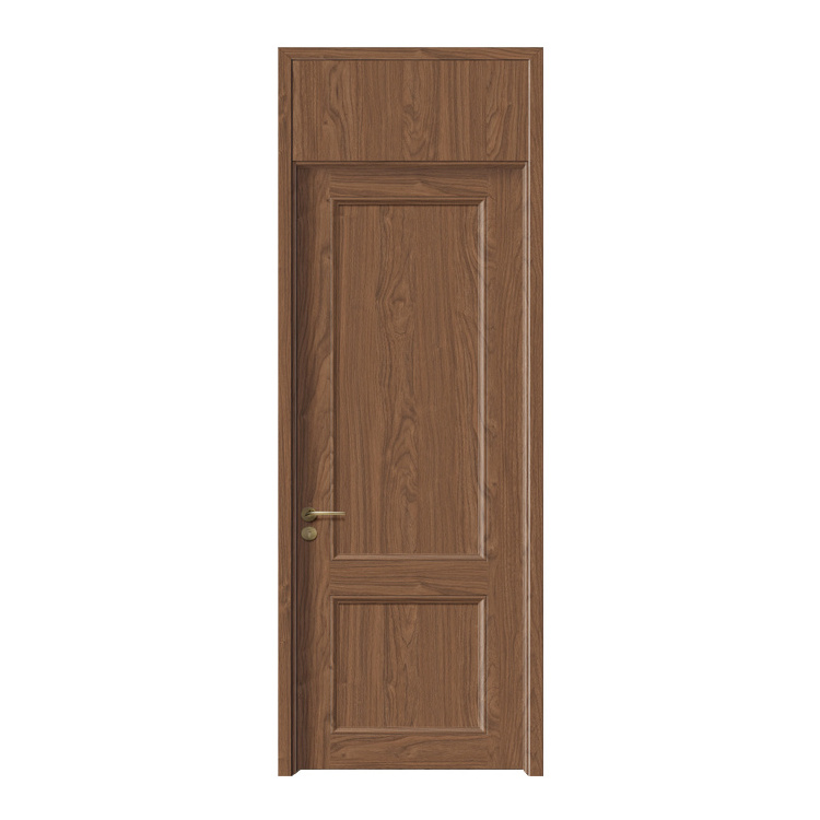 Eco-friendly Paint-Free Wooden Doors Scratch Resistant Melamine Veneer Internal Doors For House