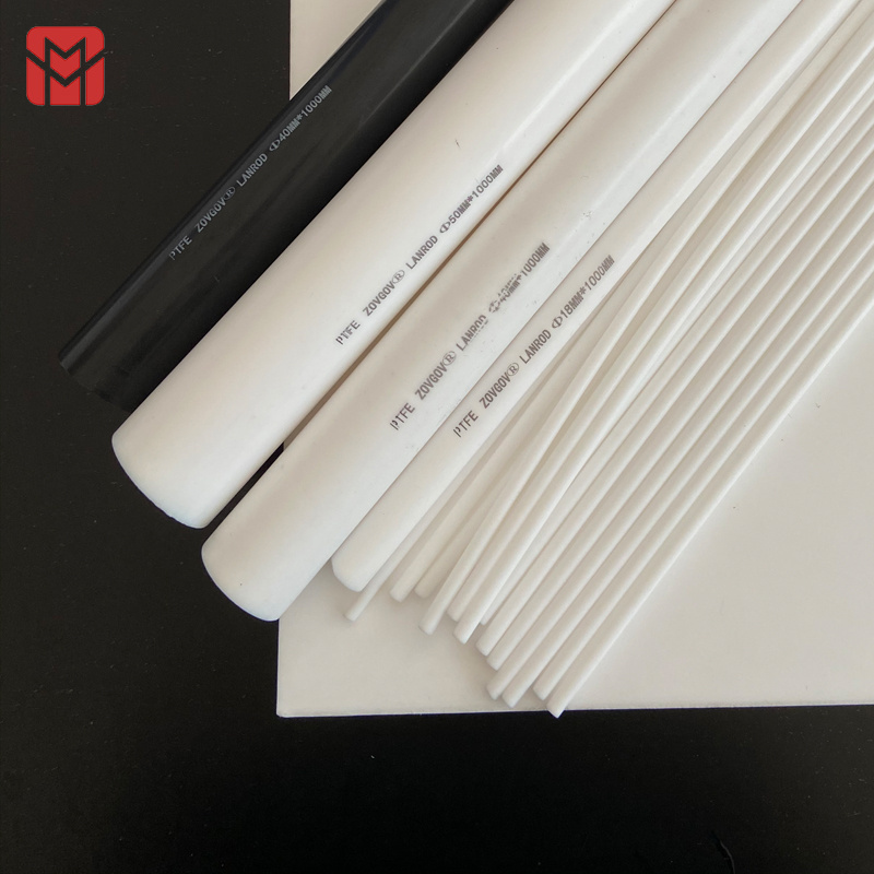 Diameter 4mm to 300mm Polytetrafluoroethylene PTFE Extruded Rods Round Bar For Electrical Insulation