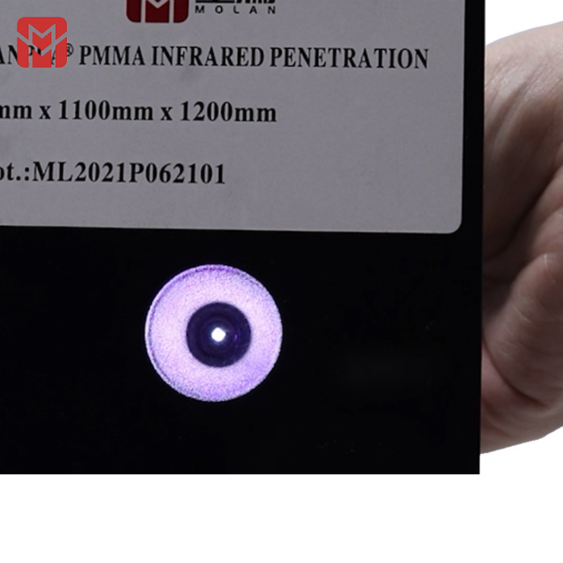 Visible Light Block Infrared Filters IR Black Acrylic PMMA Sheets 0.8mm 1mm 2mm 3mm