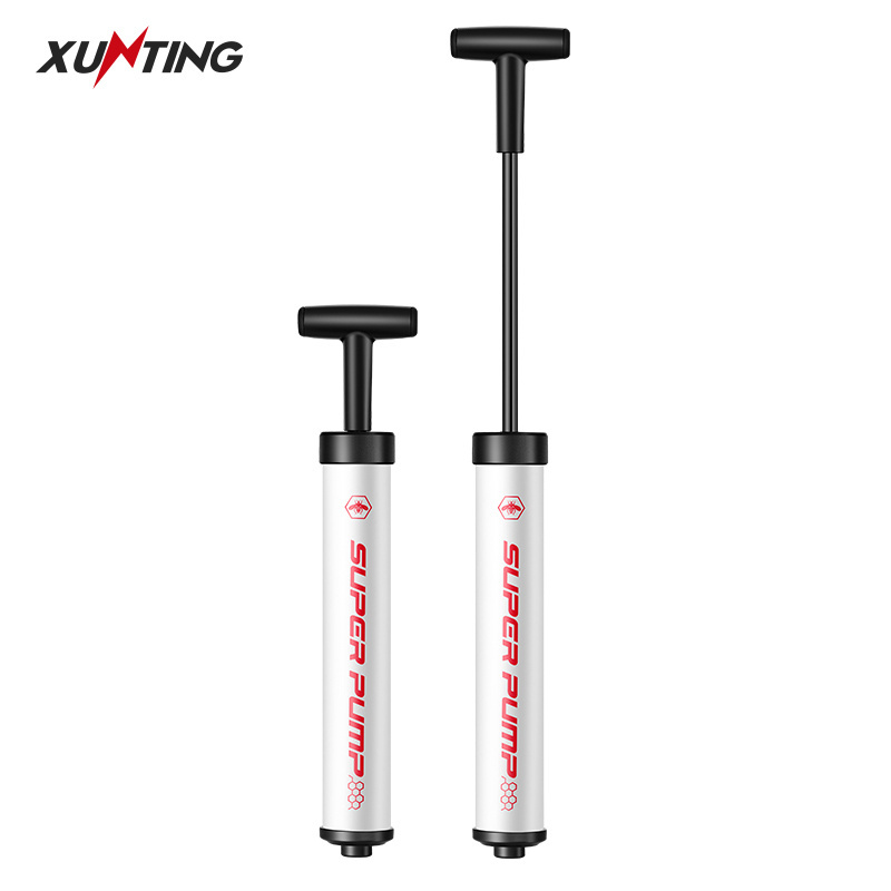 Xunting Aluminum Alloy 12Psi Toy Hand Pump Balloon Pump Inflator Yoga Gym Portable Mini Manual Air Soccer Ball Pump With Needle