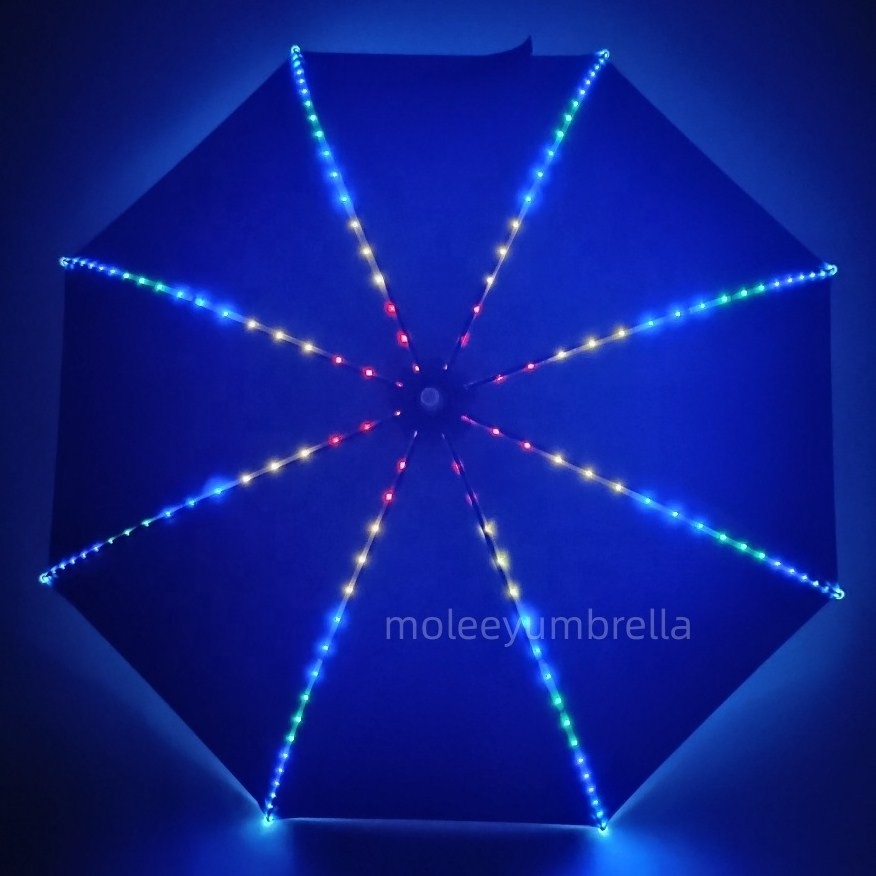 New Arrival Fantastic Fireworks Skyrocket Led Umbrella With Led Flash Lights