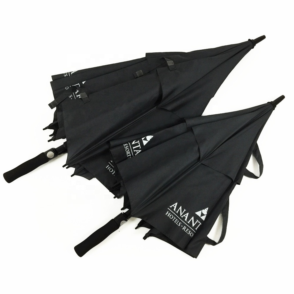 Large 30 Inch Promotional Golf Umbrellas With Logo Prints Custom