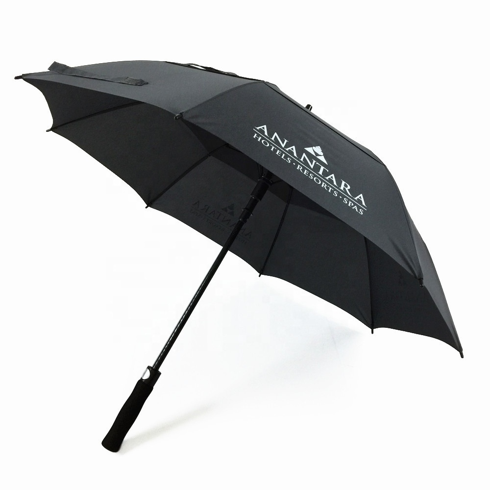 Large 30 Inch Promotional Golf Umbrellas With Logo Prints Custom