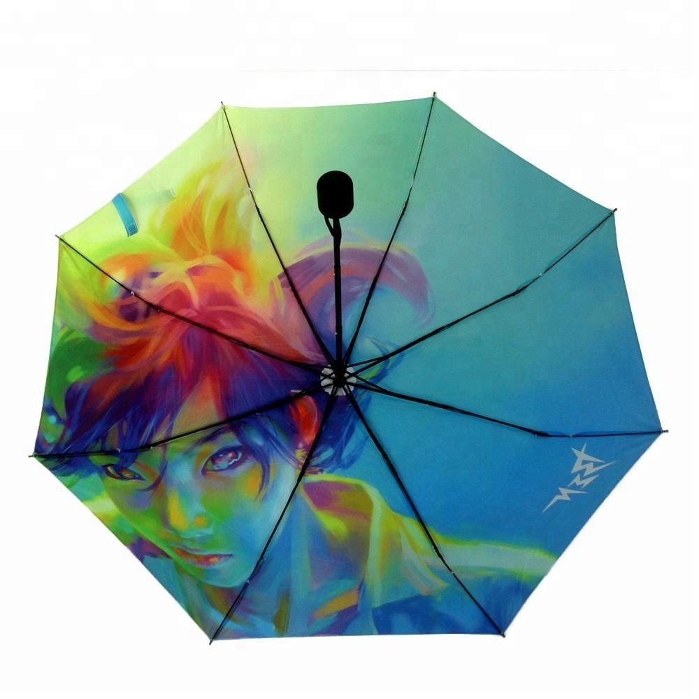 Custom Photo Print 3 Fold Umbrella