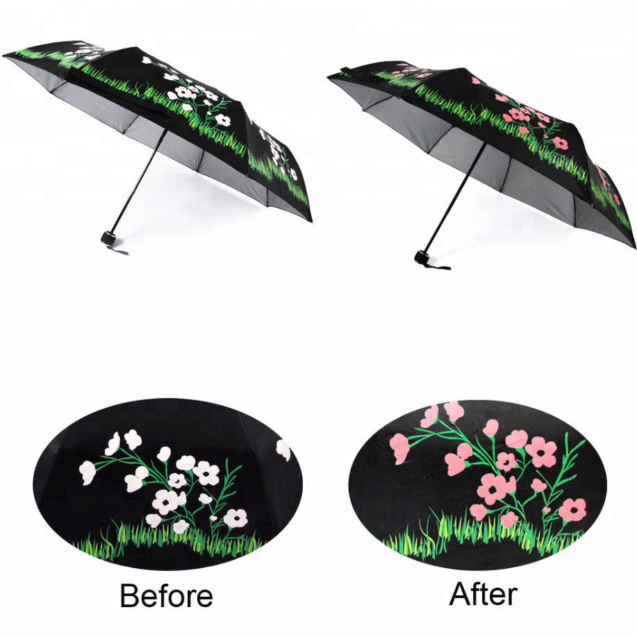 Amazing Customized Design Magic Rain Color Changing Umbrella