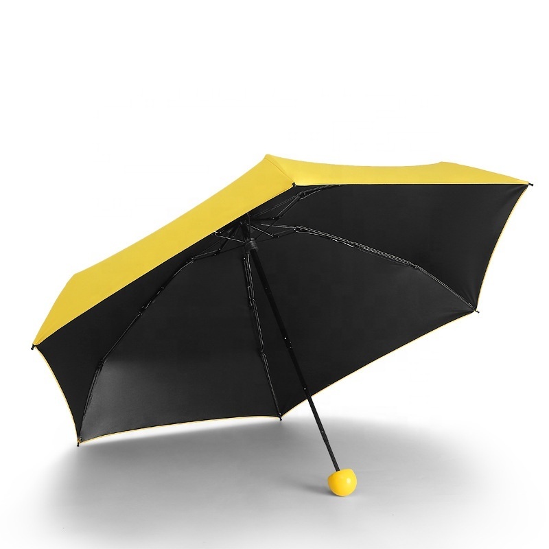 Compact Small Parasol Mini Capsule 5 Fold Umbrella