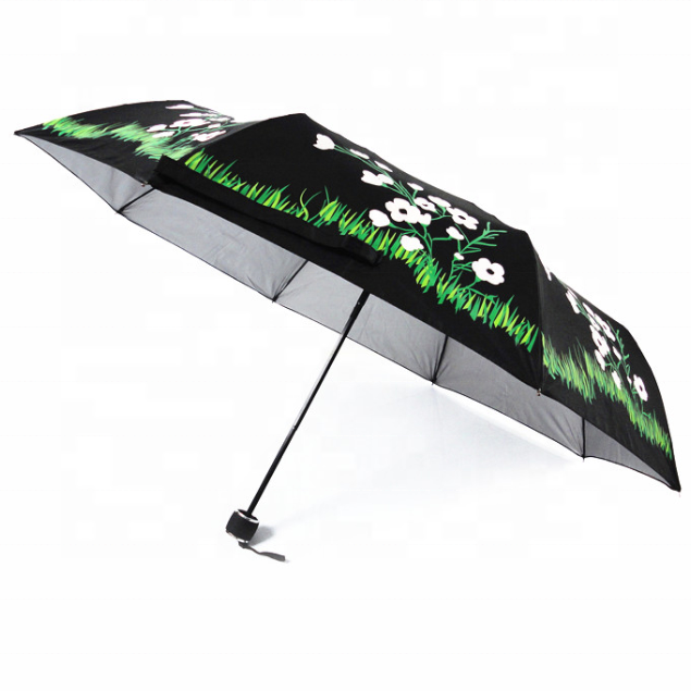 Magic Fabric Color Changing Folding Umbrella When Wet,Rechange When In Sun Dry