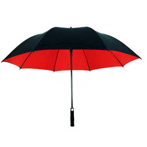 Red and Black Custom Double Canopy Golf Umbrella