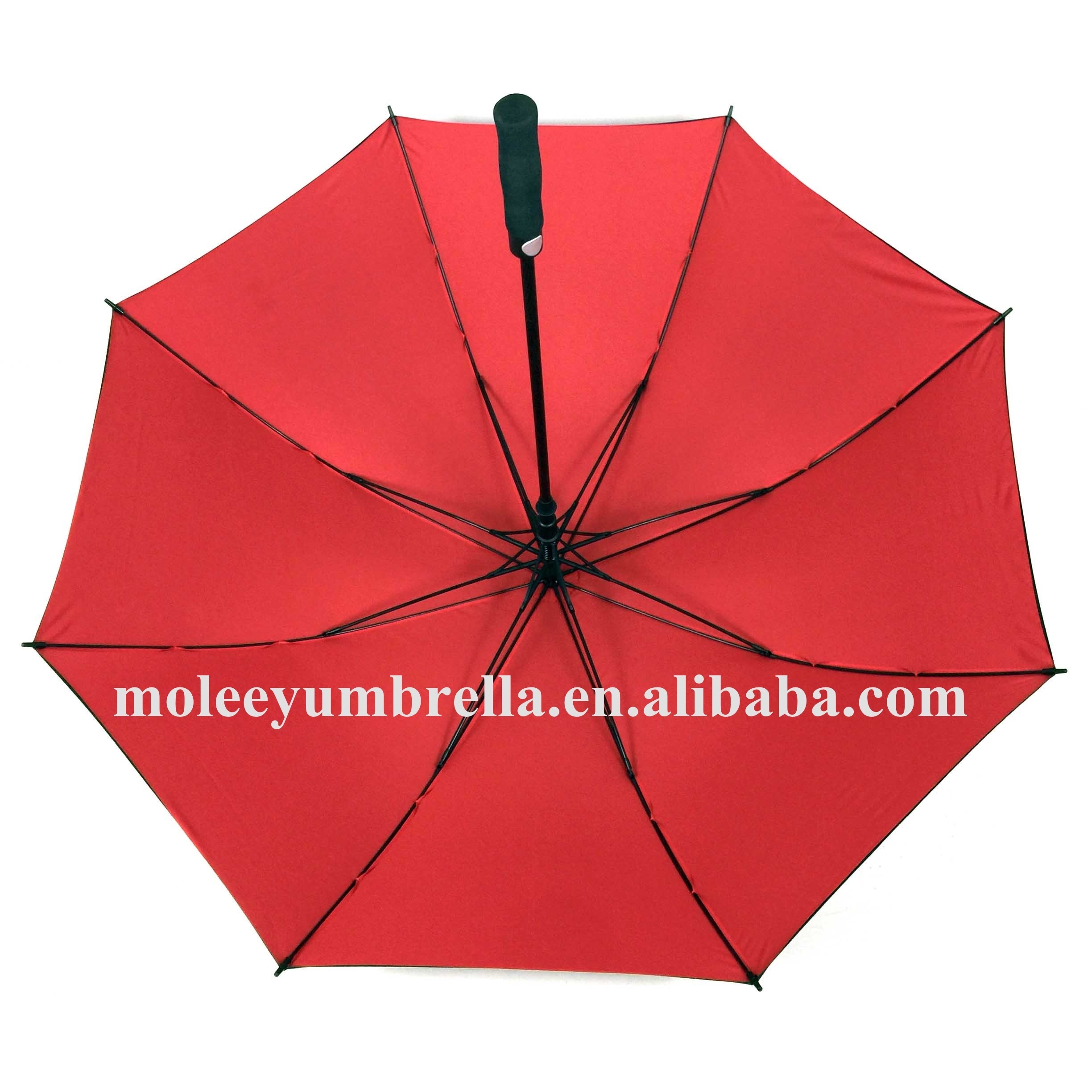 Red and Black Custom Double Canopy Golf Umbrella