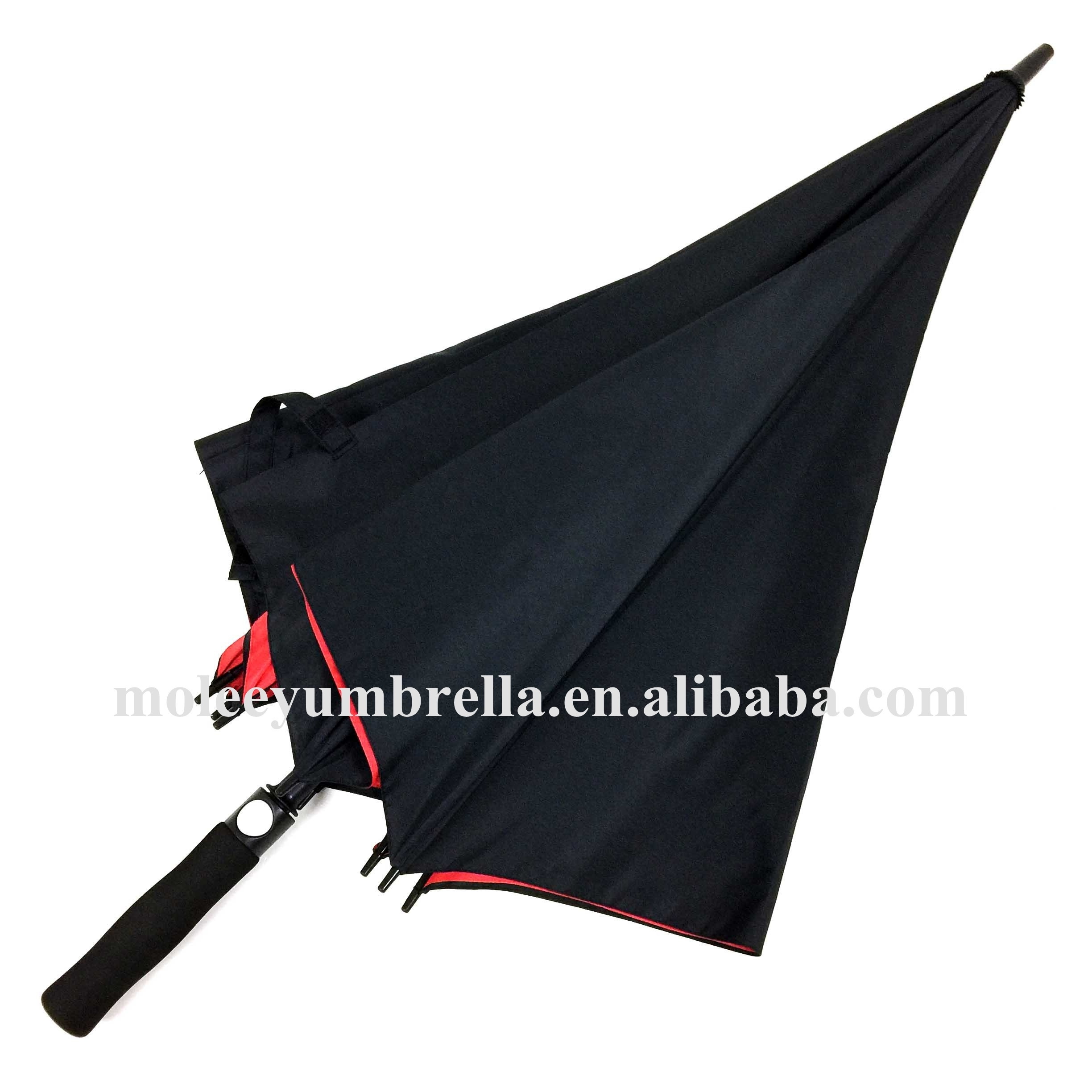 Red and Black Custom Double Canopy Golf Umbrella