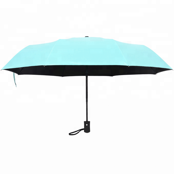 Chinese Shenzhen Promotional Cheap Lady Up Collapsible 3 Fold Small Auto Rain UV Sun Umbrella