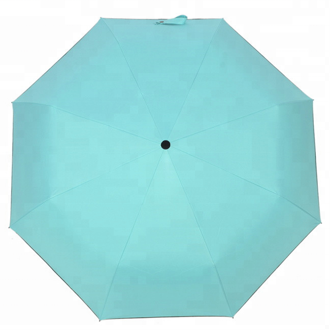 Chinese Shenzhen Promotional Cheap Lady Up Collapsible 3 Fold Small Auto Rain UV Sun Umbrella