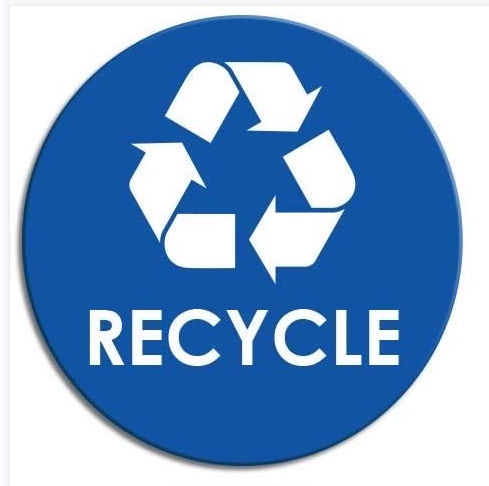 Recycle Sticker Trash Can Decal - 6