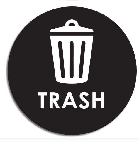 Recycle Sticker Trash Can Decal - 6