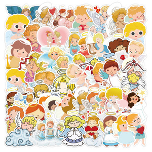 50Pcs Cute Little Angel Cupid Cartoon Graffiti Sticker For Kid Wall Book Decor Vinyl Christian Stickers