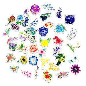 42 PCS/BAG Flower Cute Sticker Pack Waterproof Decals for  Laptops phones scrapbook Planner kids